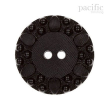 Load image into Gallery viewer, Textured 2 Hole Nylon Decorative Button Black
