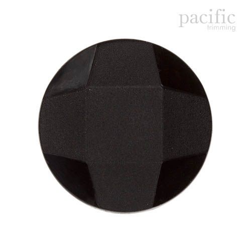Round Black Nylon Shank Button 125500BA