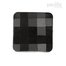 Load image into Gallery viewer, Square Shape Nylon Shank Decorative Button Black

