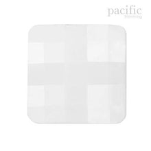 Load image into Gallery viewer, Square Shape Nylon Shank Decorative Button White
