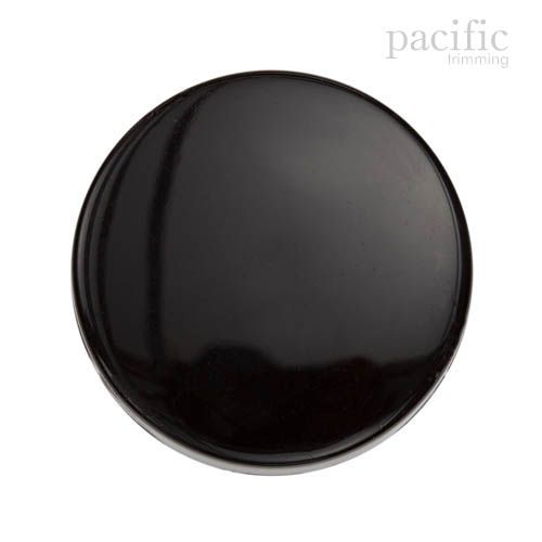 Round Flat Shape Nylon Shank Button 125526BA Black