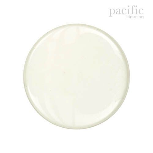 Round Flat Shape Nylon Shank Button 125526BA Ivory