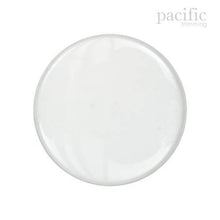 Load image into Gallery viewer, Round Flat Shape Nylon Shank Button 125526BA White
