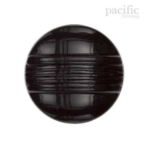 Round Nylon Shank Decorative Button Black