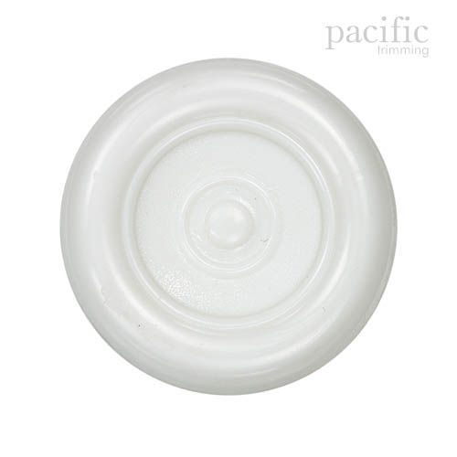 Round Concave Nylon Shank Button 125560BA White