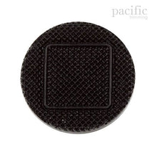 Load image into Gallery viewer, Square Textured Nylon Shank Decorative Button Black
