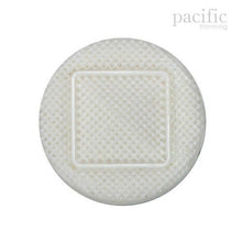 Load image into Gallery viewer, Square Textured Nylon Shank Decorative Button White
