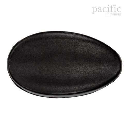 Oval Shape Shank Nylon Toggle Button 125903BA Black