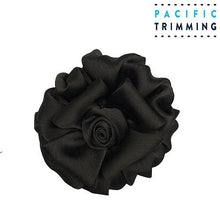 Load image into Gallery viewer, 4 Inch Beautiful Floral Appliques Black
