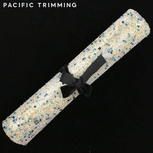 Load image into Gallery viewer, 9.75 Inch Rhinestone Sheet Gold/Blue/Ivory
