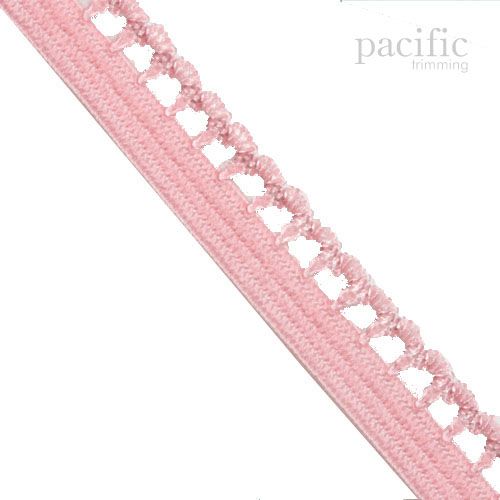  Bristlegrass Picot Loop Mesh Elastic Band 5/8 Frilly Lace  Spandex Ribbon for Hair Tie Headband Lingerie Underwear Sewing Trim (Combo  E-5/8 Inch X 24 Yards)