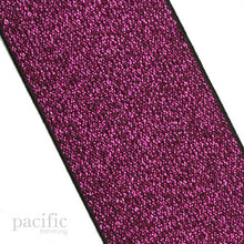 Load image into Gallery viewer, Metallic Elastic Woven Band Black/Pink Multiple Sizes
