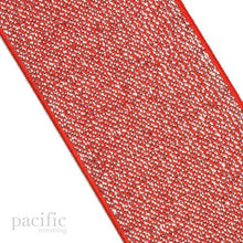 Load image into Gallery viewer, Metallic Elastic Woven Band Red/Silver Multiple Sizes
