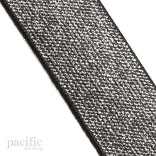 Load image into Gallery viewer, Metallic Elastic Woven Band Black/Silver Multiple Sizes
