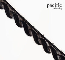 Load image into Gallery viewer, 0.63 Inch Polyester Lace Trim Black

