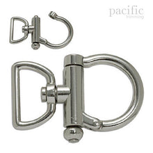Load image into Gallery viewer, 1 Inch Open Swivel Snap Nickel 
