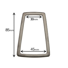 Load image into Gallery viewer, 30mm Metal Trapezoid Ring Gunmetal 
