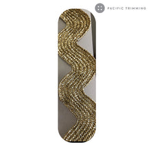 Load image into Gallery viewer, Metallic Ric Rac Rick Rack Trim Multiple Colors and Sizes
