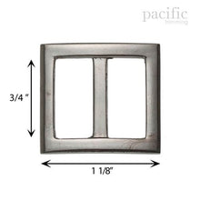 Load image into Gallery viewer, 0.75 Inch Square Slider Gunmetal
