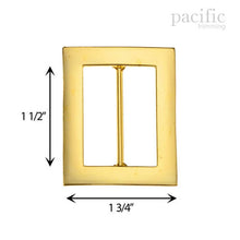 Load image into Gallery viewer, 1.5 Inch Metal Rectangle Buckle Gold
