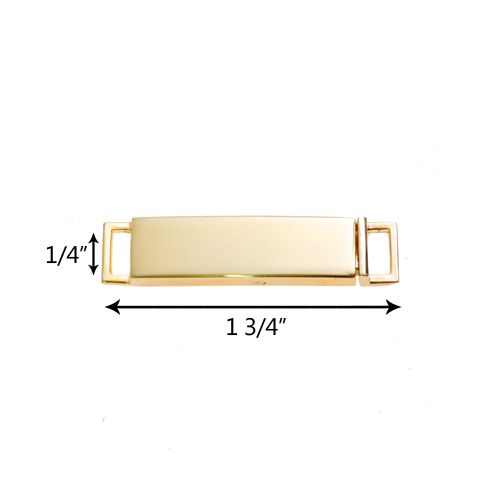 0.25 Inch Front Buckle Closure Gold 