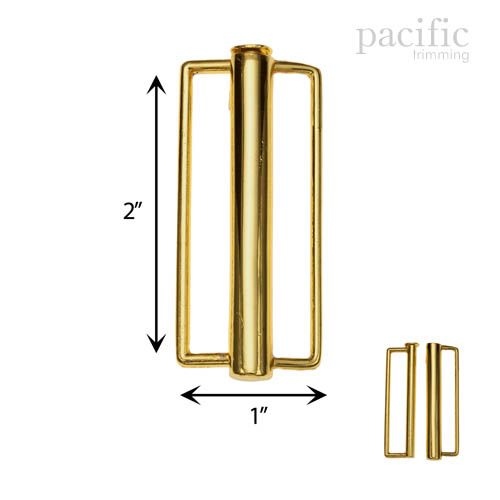 2 Inch Front Buckle Closure Gold