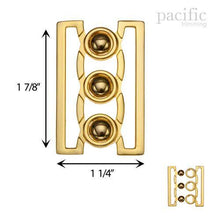 Load image into Gallery viewer, Front Buckle Closure Gold Multiple Sizes
