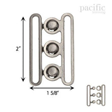 Load image into Gallery viewer, Front Buckle Closure Silver Multiple Sizes

