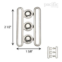 Load image into Gallery viewer, Front Buckle Closure Silver Multiple Sizes
