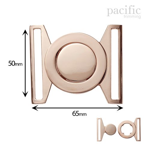 50mm Front Buckle Closure Rose Gold