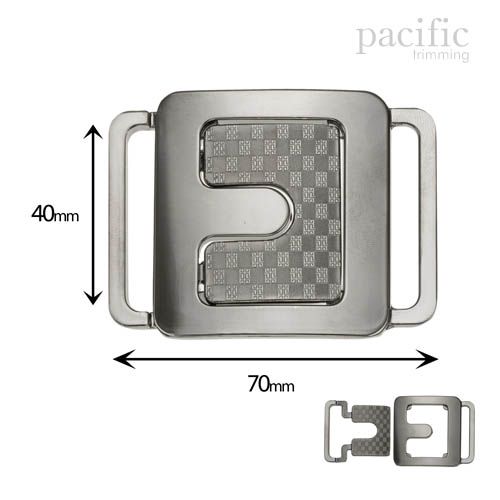 40mm Front Buckle Closure Gunmetal