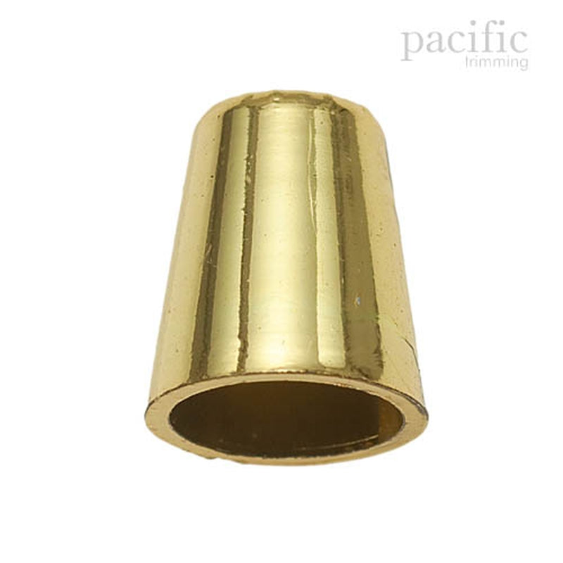 5mm Plastic Cord End Gold