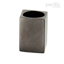 Load image into Gallery viewer, 4mm Metal Cube Cord End Gunmetal
