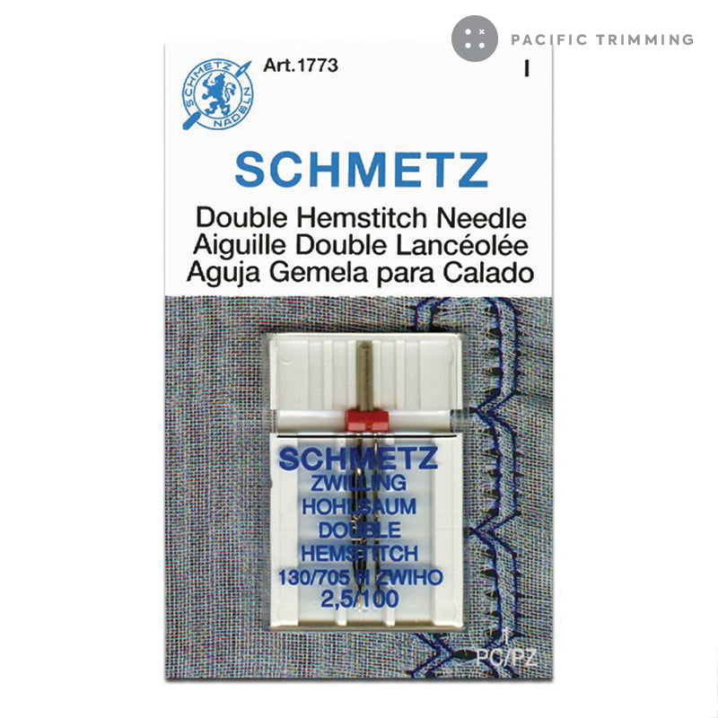 Schmetz Double Hemstitch Needle, Size 2.5/100