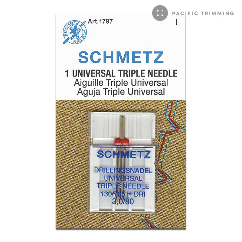 Schmetz Triple Needle, Size 3.0/80