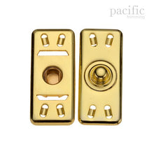 Load image into Gallery viewer, 39mm Rectangle Sew-On Snaps Gold
