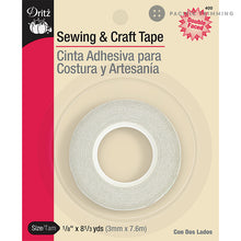 Load image into Gallery viewer, Dritz 1/8″ Double Faced Sewing &amp; Craft Tape

