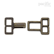 Load image into Gallery viewer, 10mm Hook &amp; Eye Antique Brass
