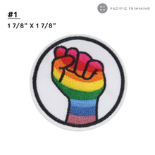 Load image into Gallery viewer, LGBT Pride Rainbow Embroidered Iron On Patches
