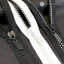 Load image into Gallery viewer, #10 Two Row Rhinestone Molded Plastic Zipper
