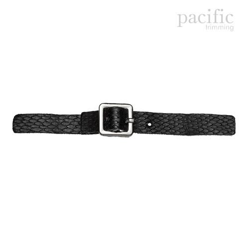 4 Inch Leather Closure Black/Silver