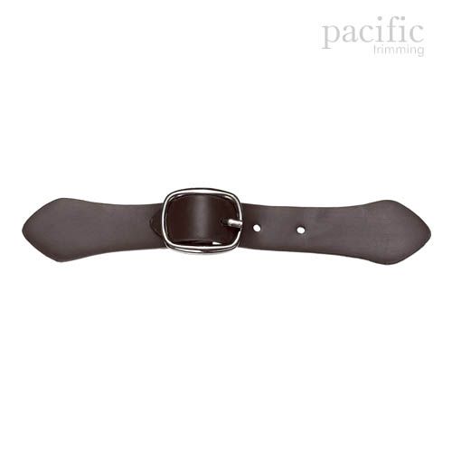 5 Inch Leather Closure Brown/Guunmetal