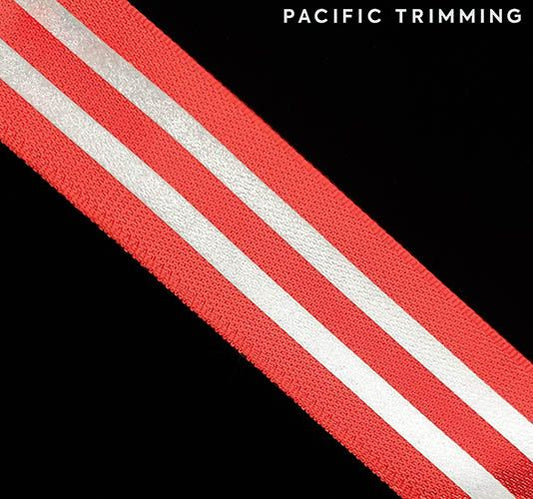 1.25 Inch Reflective Red/Silver Tape
