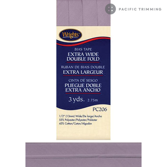 Wrights Double Fold Bias Tape 1/2" Lavender