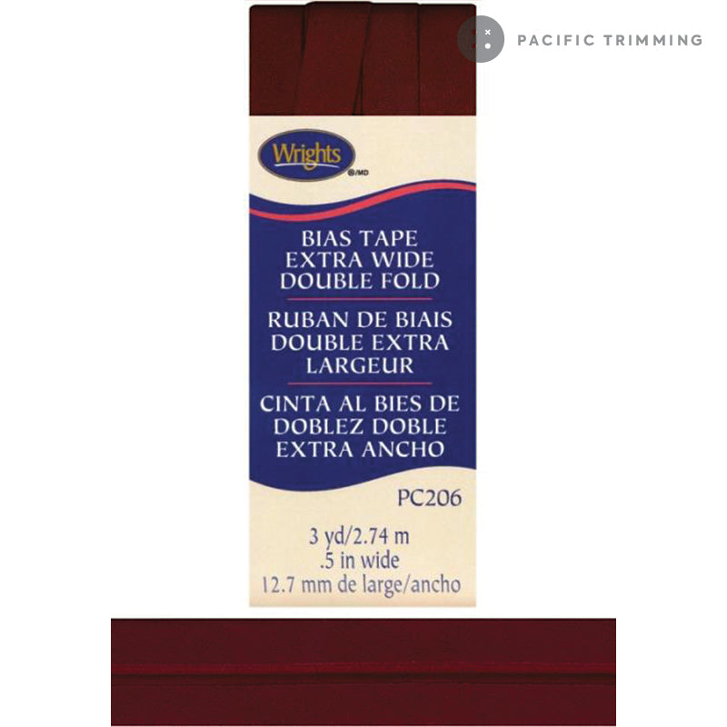 Wrights Double Fold Bias Tape  1/2