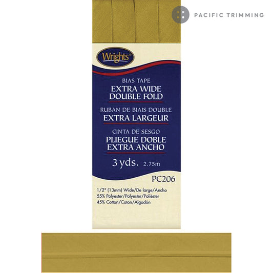 Wrights Double Fold Bias Tape 1/2" Dill Pickle