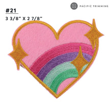 Load image into Gallery viewer, Heart Love Embroidered Iron On Patches

