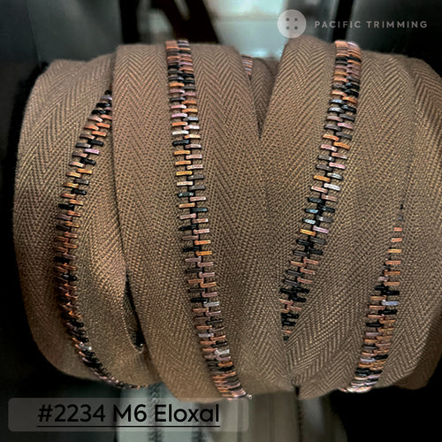 *Stock Clearance Sale* riri Zipper Continuous Chain M6 #2234 Tape with Eloxal Teeth - Pacific Trimming
