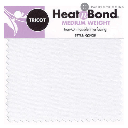 HeatnBond Medium Weight Tricot Fusible Interfacing 20" White