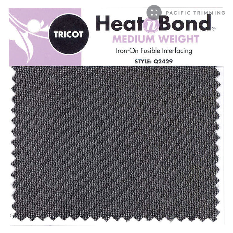 HeatnBond Medium Weight Tricot Fusible Interfacing 20" Black